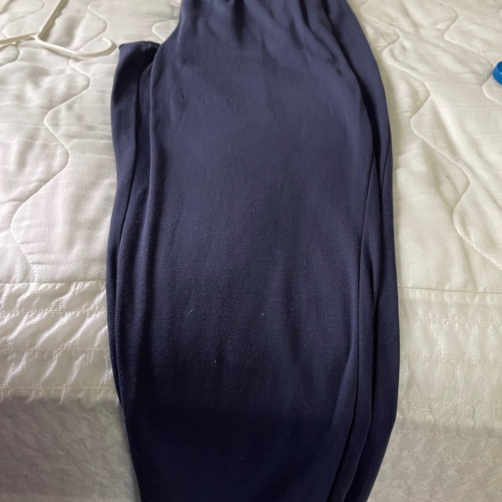 Navy pull on pants with pockets ! Size 14/16 - Picture 4 of 5